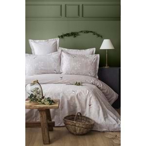 Apricitas Home Elysian Bej Tek Kişilik Kapitoneli Nevresim Takımı