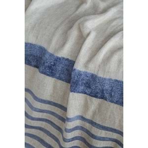 ÇİFT KİŞİLİK KETEN YATAK ÖRTÜSÜ SETİ BRULEE DENIM - YATAK ORTUSU
