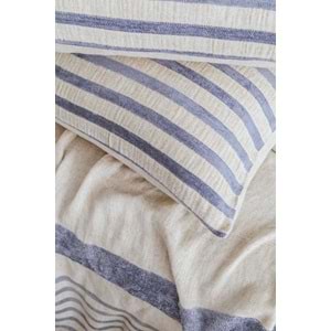 ÇİFT KİŞİLİK KETEN YATAK ÖRTÜSÜ SETİ BRULEE DENIM - YATAK ORTUSU