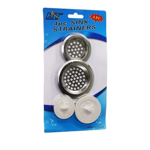 4 PARÇA METAL LAVABO SÜZGEÇ VE TIPA SETİ (5047)