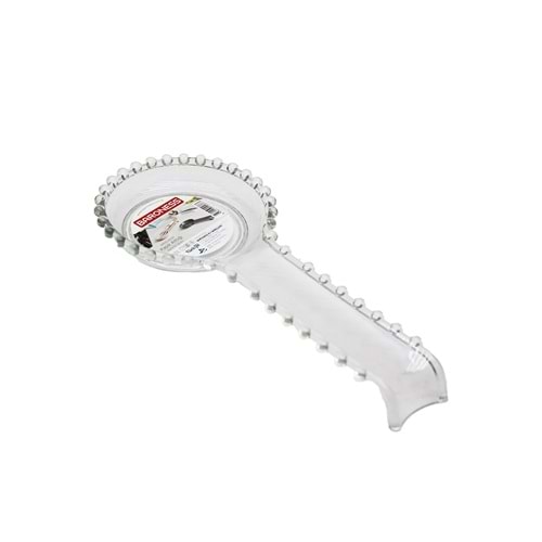 ŞEFFAF - PLASTİK BONCUKLU KEPÇE KAŞIK ÇIRPICI ALTLIK (5047)