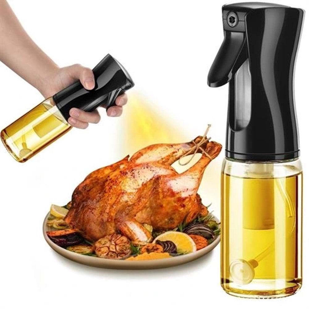 Çok Amaçlı Cam Şişe Püskürtmeli Dağıtıcı Yağdanlık Limonluk Sirke Sosluk Spreyi (5047)