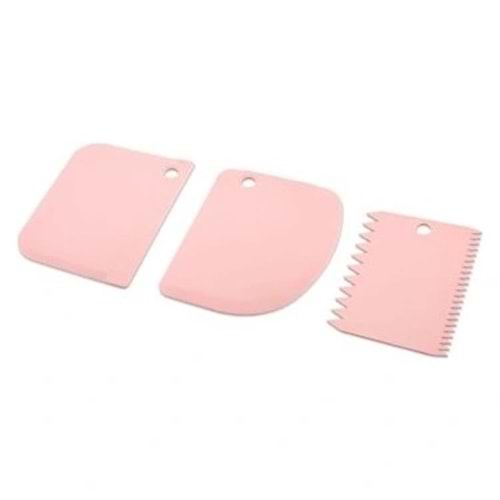 3 PARÇA PLASTİK HAMUR KESİCİ - KAZIYICI (5047)