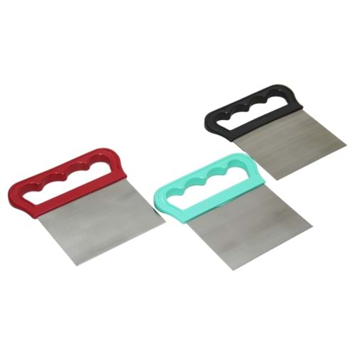 Çelik Hamur Kesici Kazıyıcı Pasta Kek Dekorasyon Spatula Aleti (5047)