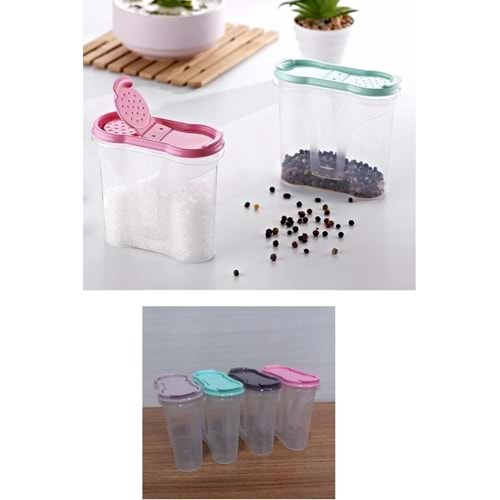 Plastik Kapaklı Majör Baharatlık Baharat Saklama Kutusu Kabı (5047)