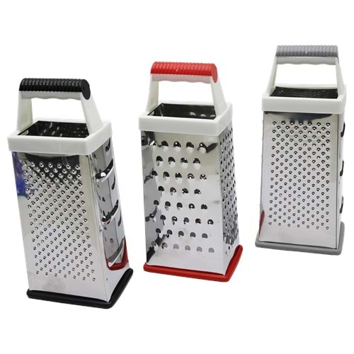 INOX DÖRTGEN - BÜYÜK METAL RENDE PLASTİK SAPLI (5047)