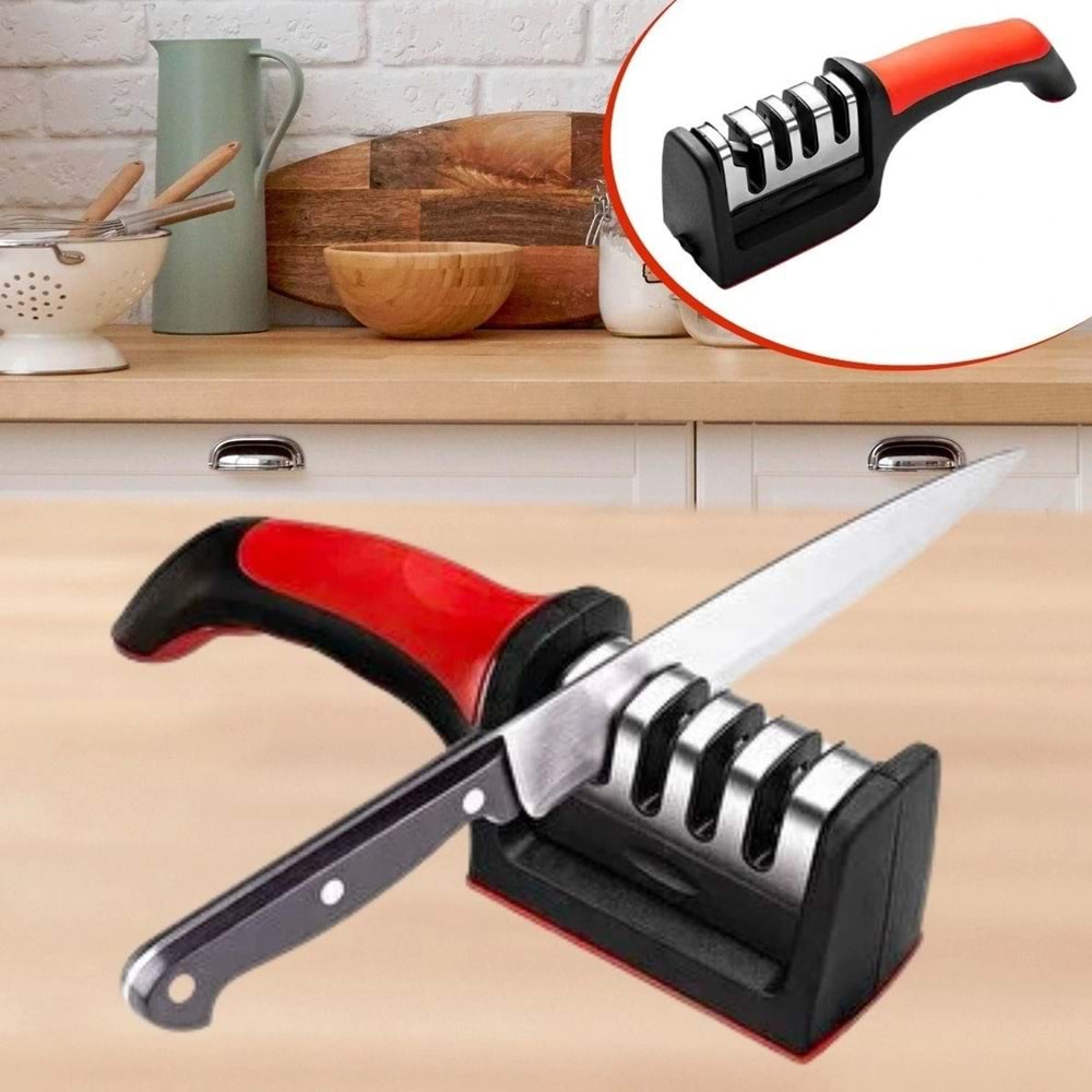 4 Aşamaları Kaymaz Taban Hızlı Bıçak Makas Bileme Aracı (5047)