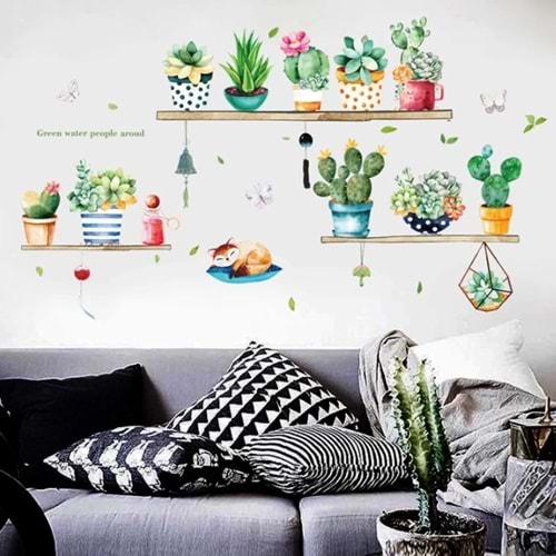 Raf Tasarımlı Karışık Dizaynlı Yapışkanlı Sticker Seti (5047)