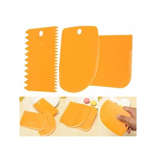 Hamur Şekillendirici Kesici Kazıyıcı Pasta Kek Dekorasyon Seti (5047)
