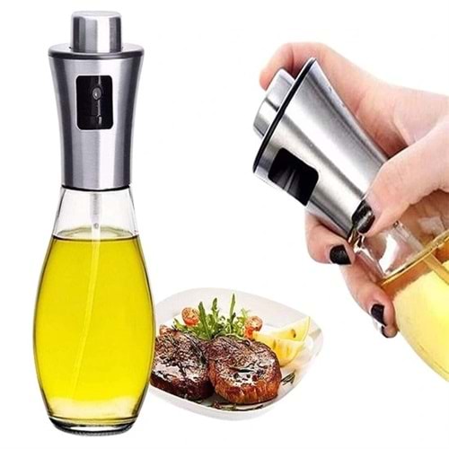 Çok Amaçlı Spreyli Sızdırmaz Cam Şişe Yağdanlık Limon Sirke Sos Püskürtücü Dağıtıcı Sprey (5047)