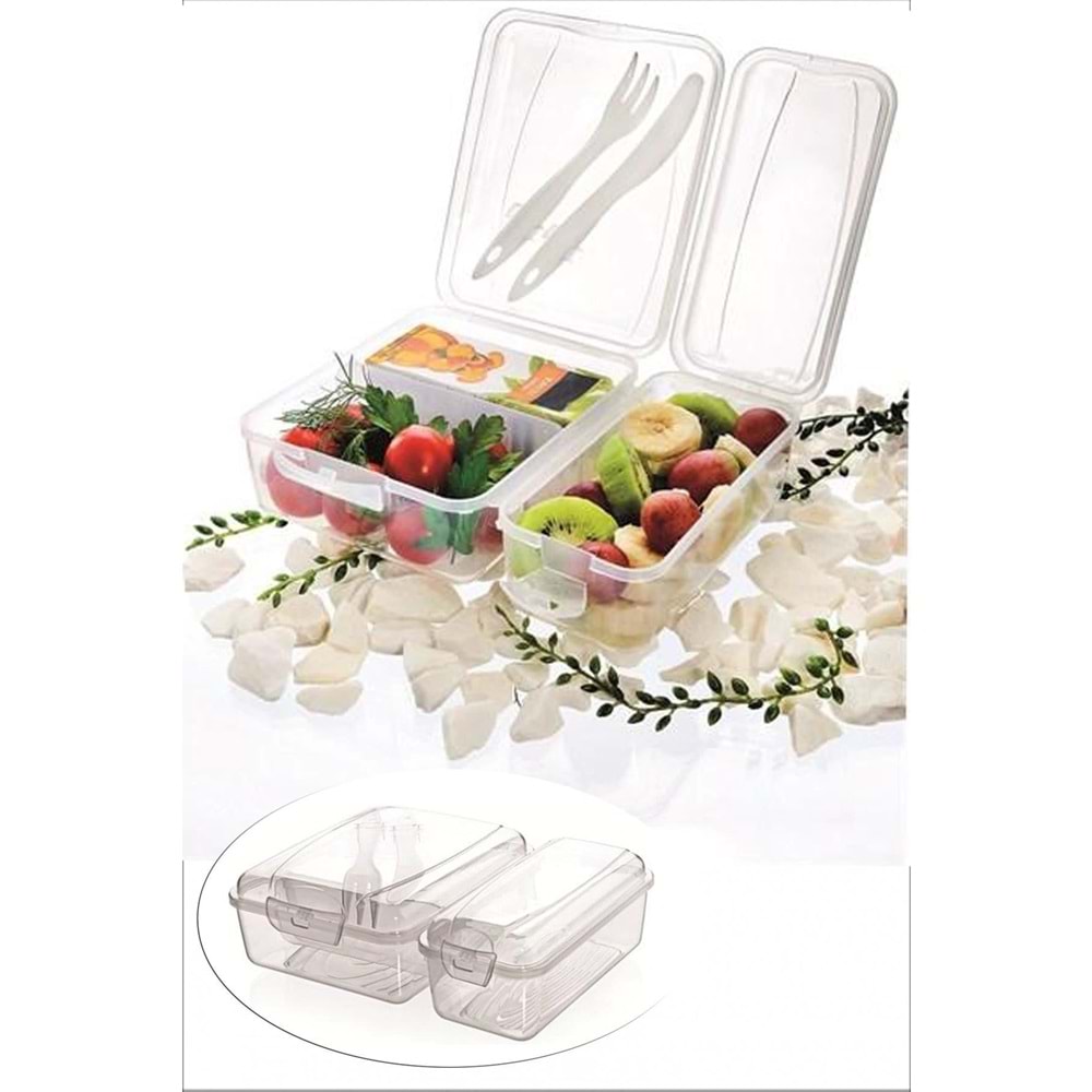 Takeaway Ergonomik Asorti Çatal Bıçaklı Pratik Yoğurt Saklama Kabı (5047)