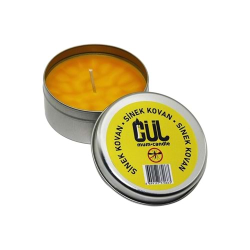 MUM CANDLE SİNEK KOVAN MUM TENEKE KUTU (5047)