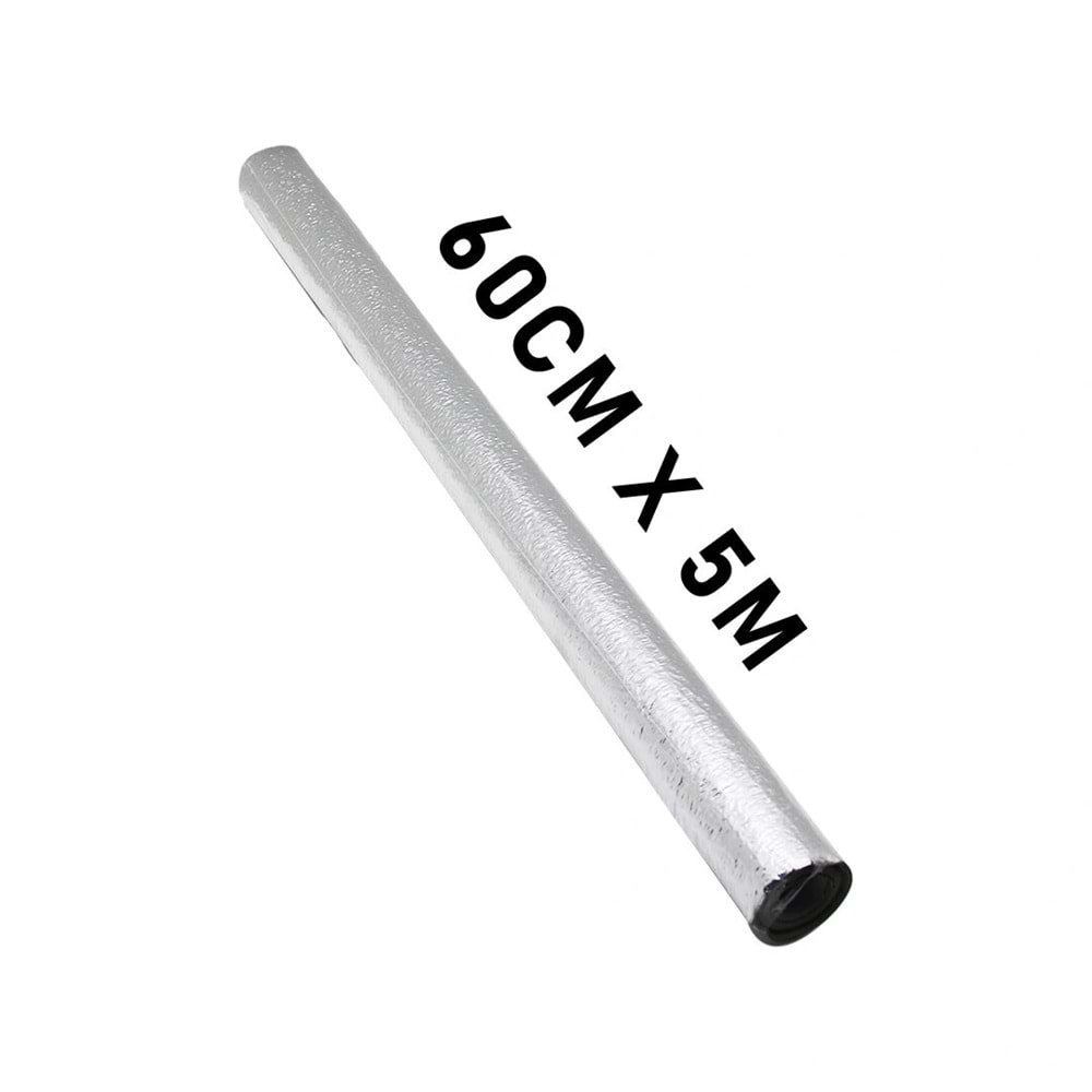 ALÜMİNYUM GÜMÜŞ - FOLYO TEZGAH ÜSTÜ YAPIŞKANLI FOLYO DUVAR KAĞIT 5MT X 60CM (5047)
