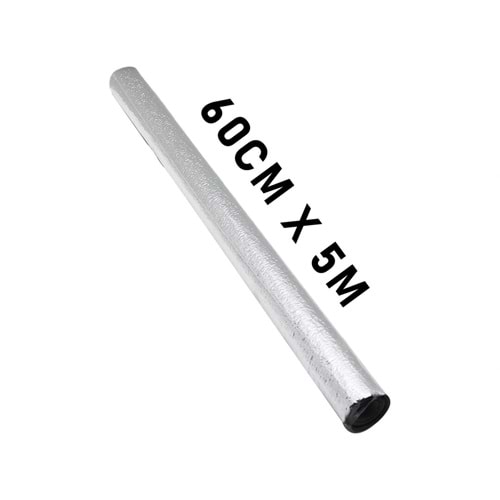 ALÜMİNYUM GÜMÜŞ - FOLYO TEZGAH ÜSTÜ YAPIŞKANLI FOLYO DUVAR KAĞIT 5MT X 60CM (5047)