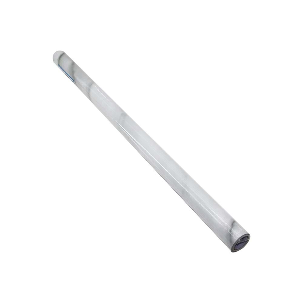 60CM X 3MT - BEYAZ MERMER TEZGAH ÜSTÜ YAPIŞKANLI FOLYO STİCKER (5047)