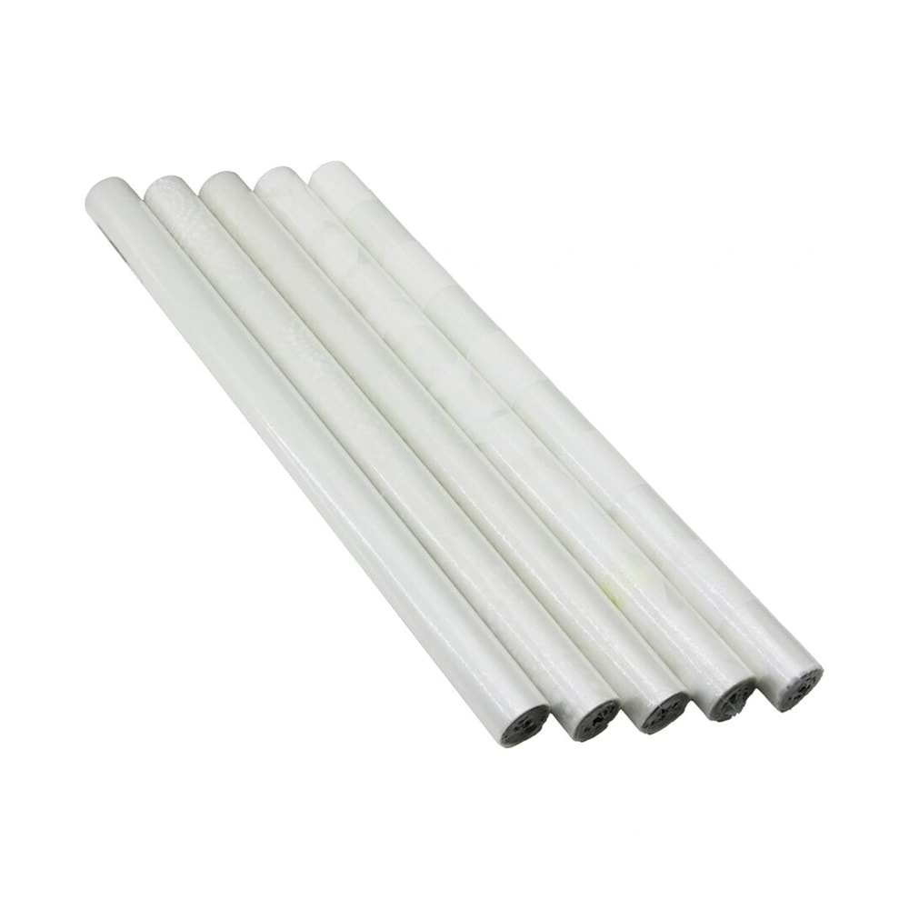 ŞEFFAF - BEYAZ DESENLİ 45CM X 2MT FOLYO YAPIŞKANLI DUVAR KAĞIT (5047)