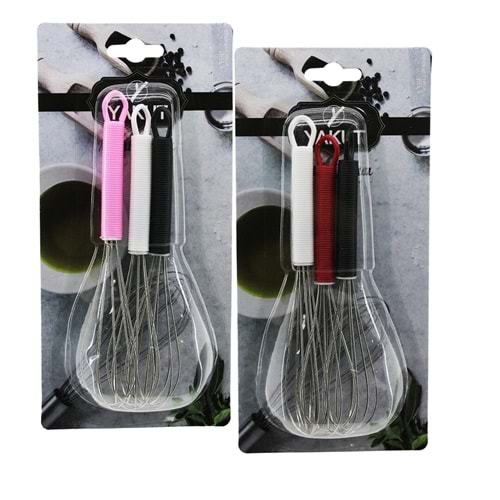 9CM - MİNİ 3PCS METAL ÇIRPICI - PLASTİK SAPLI (5047)