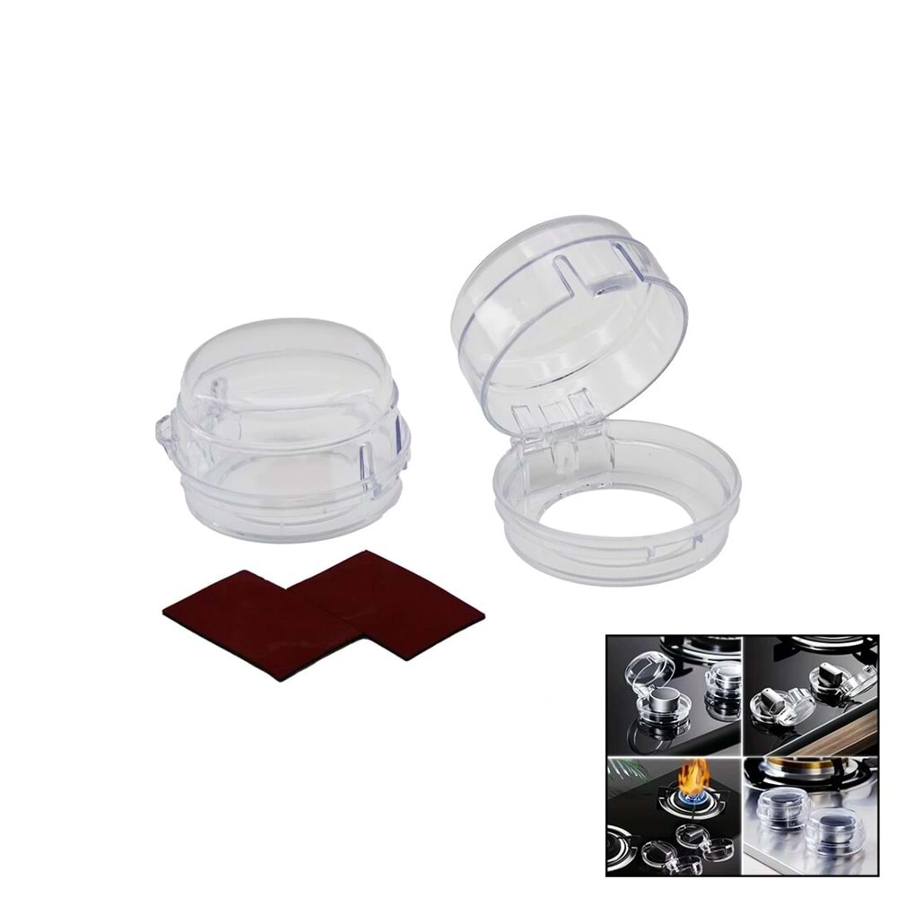 2 PCS OCAK DÜĞME KORUYUCU KAPAK MiKA KRİSTAL (5047)