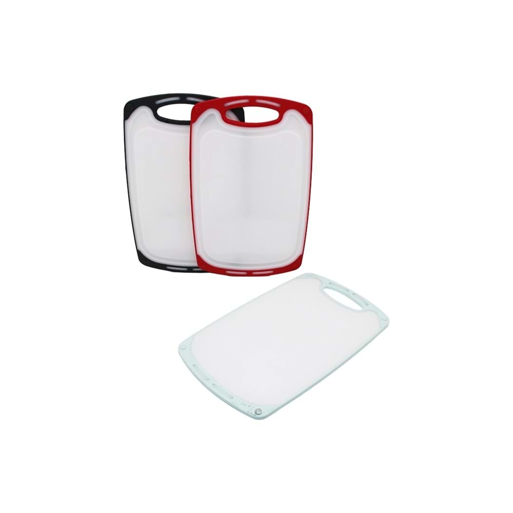 31X20CM KÜÇÜK PLASTİK KESİM PANOSU KAYMAZ SİLİKON KENARLIK - 10MM KALINLIK (5047)
