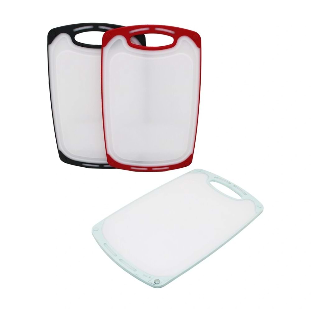 40X24CM BÜYÜK PLASTİK KESİM PANOSU KAYMAZ SİLİKON KENARLIK - 10MM KALINLIK (5047)