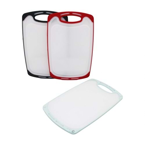 40X24CM BÜYÜK PLASTİK KESİM PANOSU KAYMAZ SİLİKON KENARLIK - 10MM KALINLIK (5047)