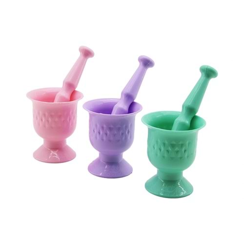 RENKLİ PLASTİK HAVAN - MORTAR SARIMSAK DÖVECEK (5047)