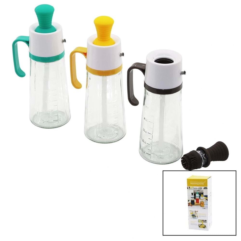 CAMYAĞDANLIK SİLİKON FIRÇALI TIPAPLS.KAPAK - KULPÖLÇEKLİ - 630ML (5047)