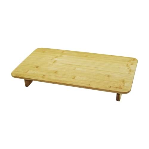 DİKDÖRTGENMİNİ SOFRA MODEL=30X50CM - Y:8CMAYAKLI BAMBU AHŞAP KESİM PANOSU (5047)