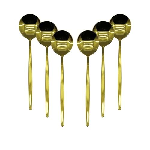 6 PCS GOLD YEMEK KAŞIK SETİ (5047)