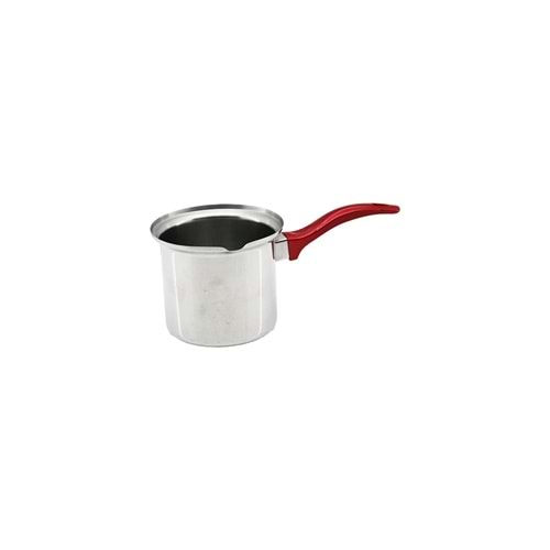 NO-3 ÇELİK CEZVE KIRMIZI KULP (5047)