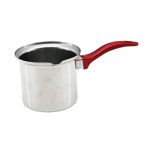 NO-6 ÇELİK CEZVE KIRMIZI KULP (5047)