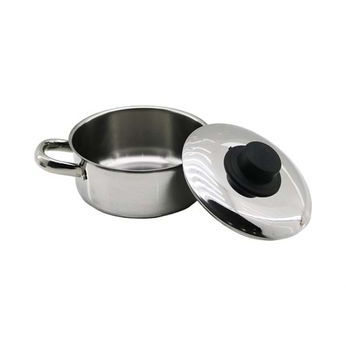 14CM METAL KAPAK MİNİ ÇELİK TENCERE (5047)