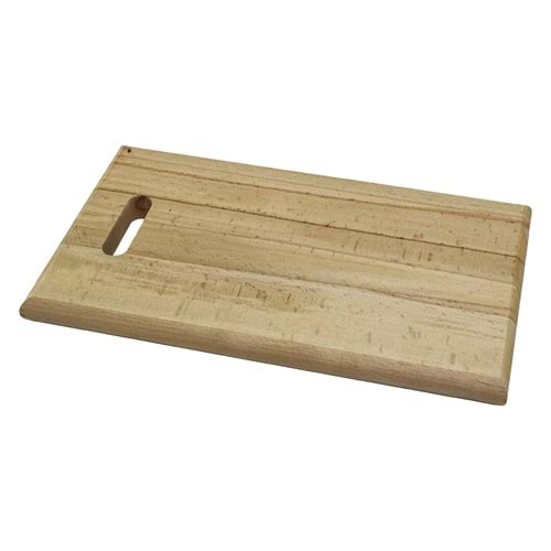 25X40CM KALIN=2.5CM AHŞAP KESİM PANOSU - ET TAHTASI EL GEÇMELİ KULP (5047)