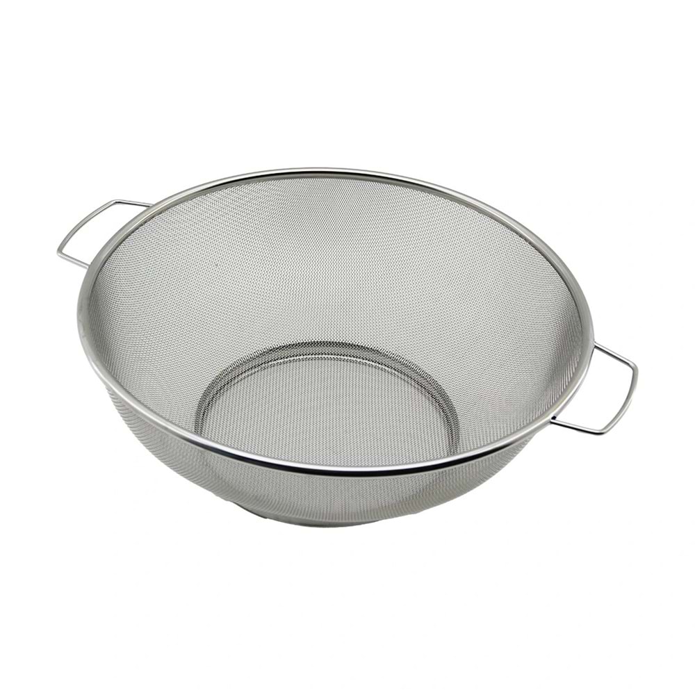 28CM TEL SEPET METAL SÜZGEÇ METAL ÇERÇEVE - KULP - AYAK (5047)