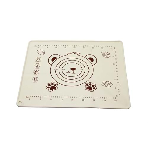 DİKDÖRTGEN 40X50CM RENKLİ SİLİKON HAMUR MATI ÖLÇEK ÇİZİMLİ 240GR (5047)