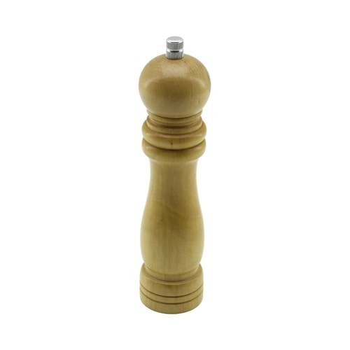 BÜYÜK= ÇAP: 4.5CM - UZUNLUK: 19CM AHŞAP TUZ - BAHARAT ÖĞÜTÜCÜ (5047)