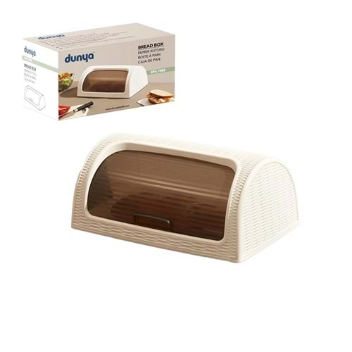 KAR BEYAZ EKMEK DOLABI KUTULU SÜRGÜLÜ KAPAK 420X274X180MM (5047)