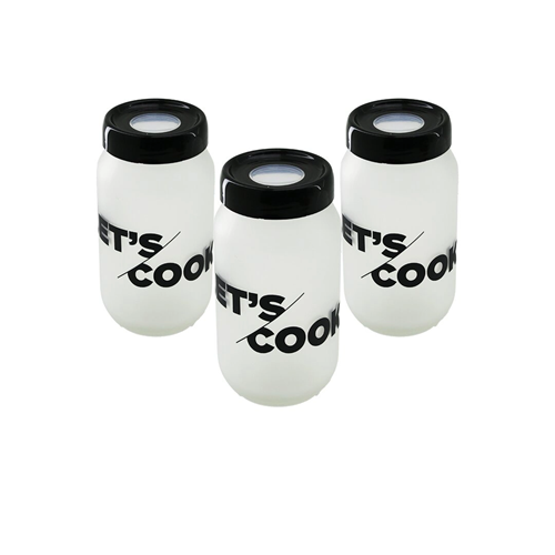 3PCS 100CC FLU SAKLAMA KABI - CAM KAVANOZ SET (5047)