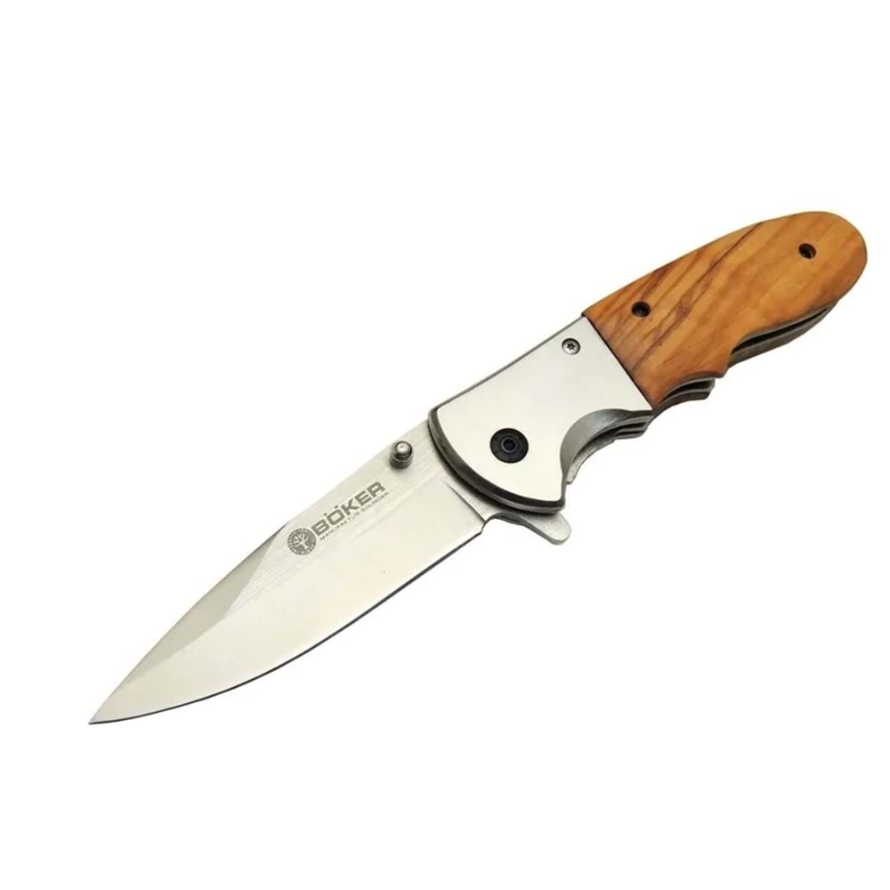 Da27 Kamp Çakı 20,5 Cm - Manuel, Kemerlikli, Ahşap Sap