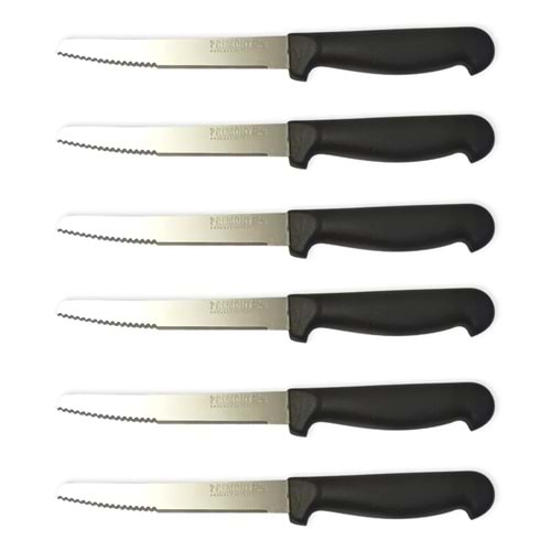 Premont İtalyan 6 Lı Tırtıklı + Düz Meyve, Sebze Bıçağı 11,5 Cm