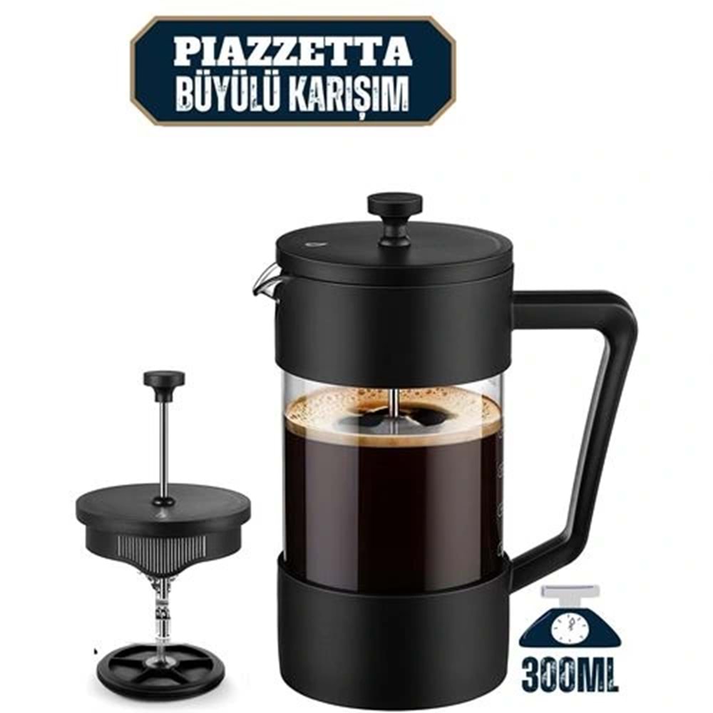 French Press 300 Ml Piazzetta Büyülü Karışım
