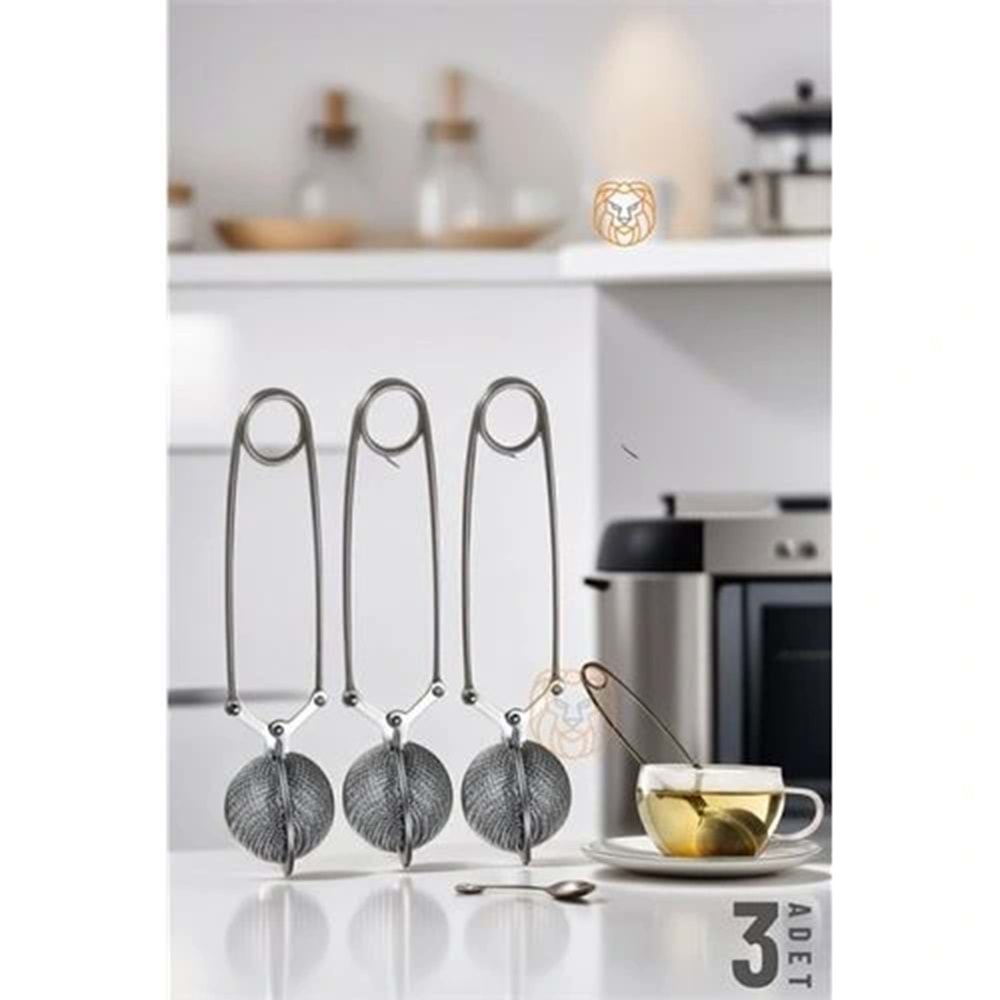 Kıskaçlı Bitki Çayı Filtresi Top Çay Demliği Çay Filtresi Maşası 3 adet