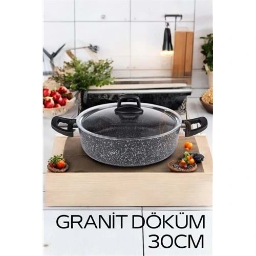 Eco Granit Döküm Basık Tencere 30 cm Dies Design