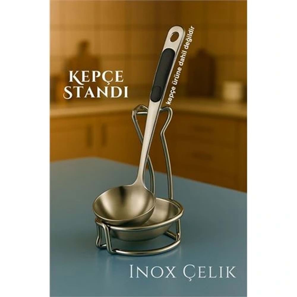 Inox Kepçe Standı - Kaşık Kepçe Standı- Profesyonel Şef Tasarımı