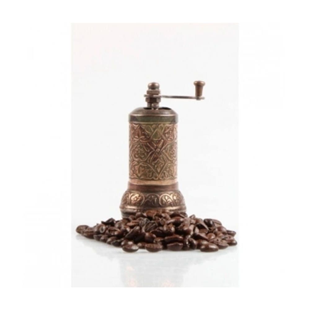 Osmanlı Motifli Kahve ve Baharat Değirmeni Bakır