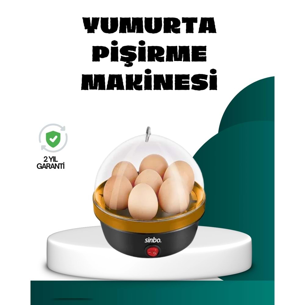 Elektrikli Yumurta Pişirme Makinesi 7 Yumurta Kapasiteli