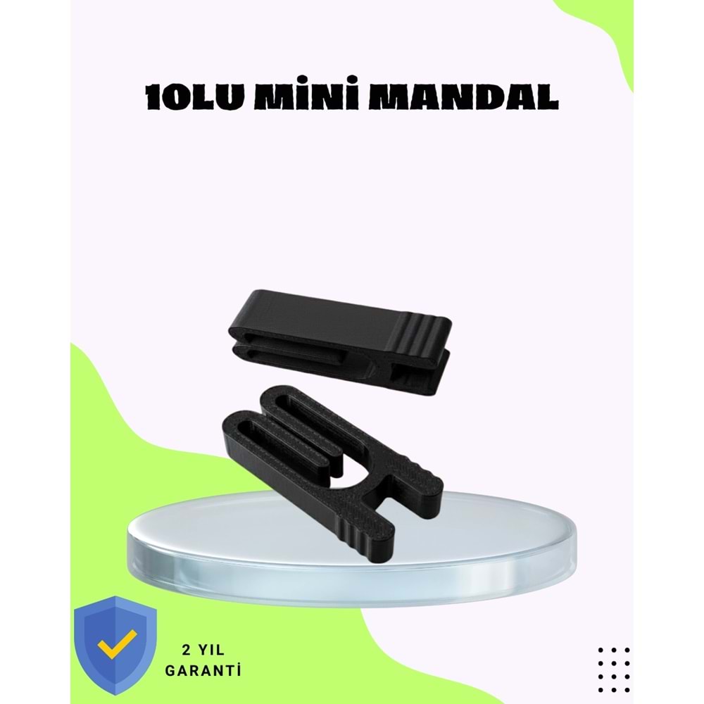 Cips Kahve ve Bakliyat İçin Poşet Kapatma Mandalı 10’lu