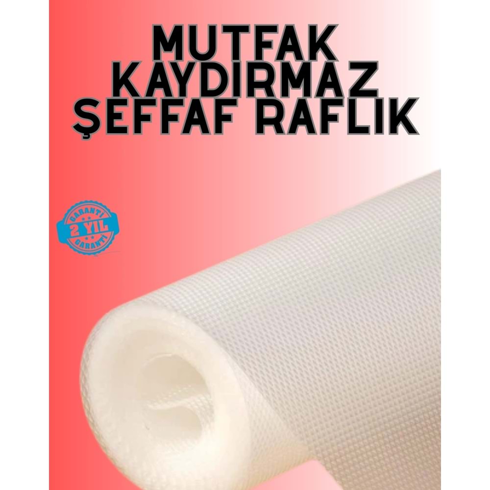 Eva malzemeden kaydırmaz şeffaf raflık buzdolabı kaplaması