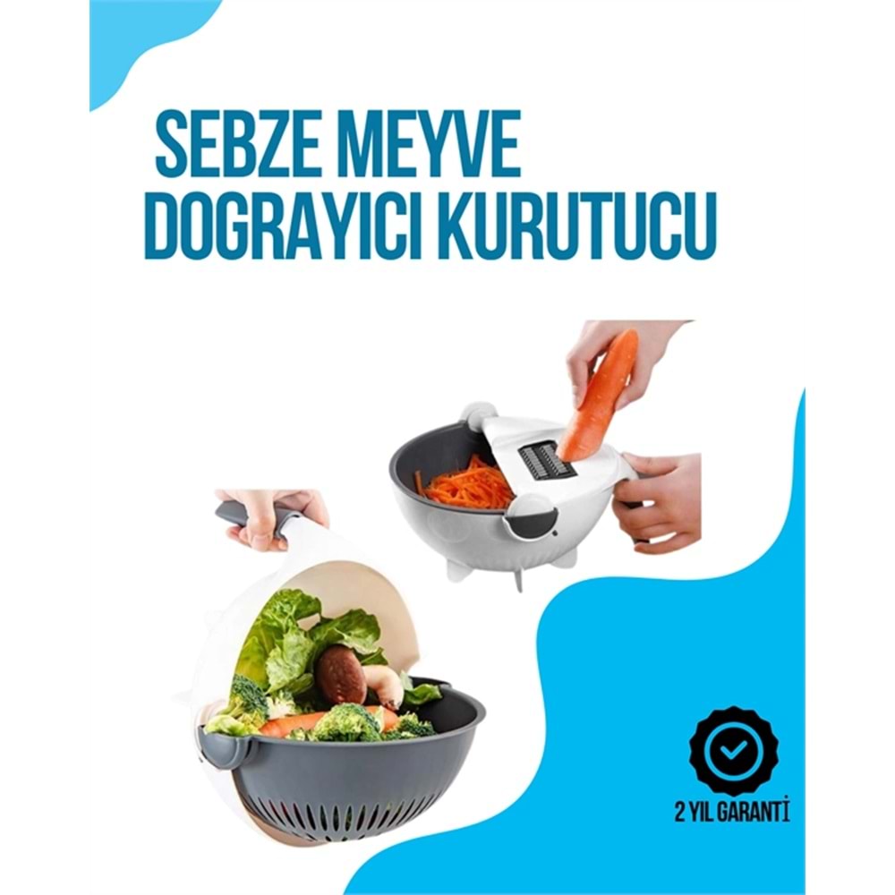 Dilimleyici ve Rende lı Çok Amaçlı Mutfak Aleti