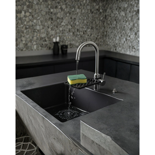 Musluğa Monte Sünger Organizeri Hijyenik Drenajlı Pratik Tasarım